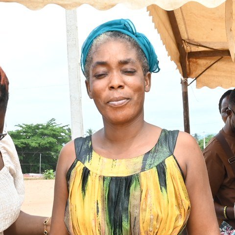 Clémentine, bénéficiaire de la campagne de Soubré