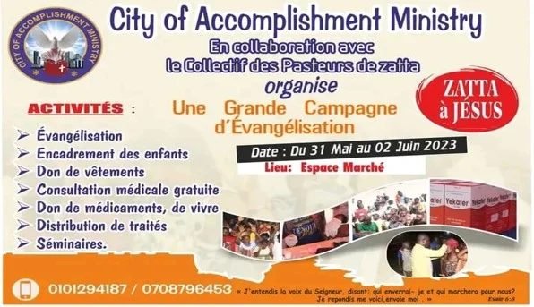 Affiche de la campagne Zatta à Jésus